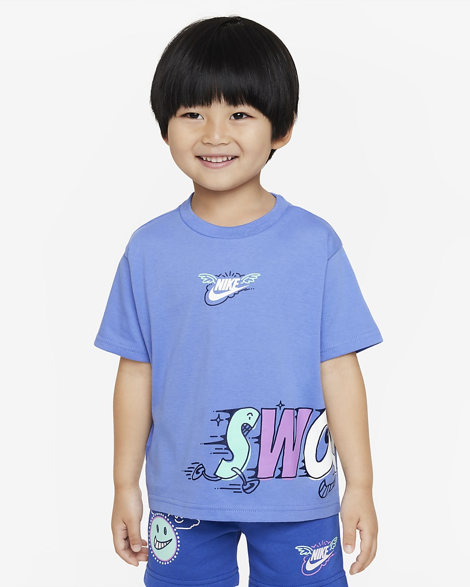 ナイキ スポーツウェア "Art of Play" リラックス グラフィック Tシャツ ベビー Tシャツ - ポラール