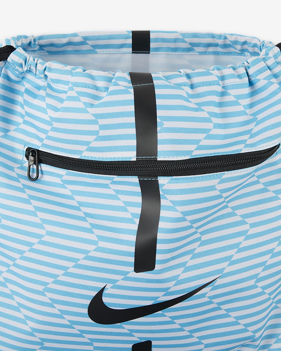 Nike Academy Football Gymsack (18L) - Blue Fury/Black/Black