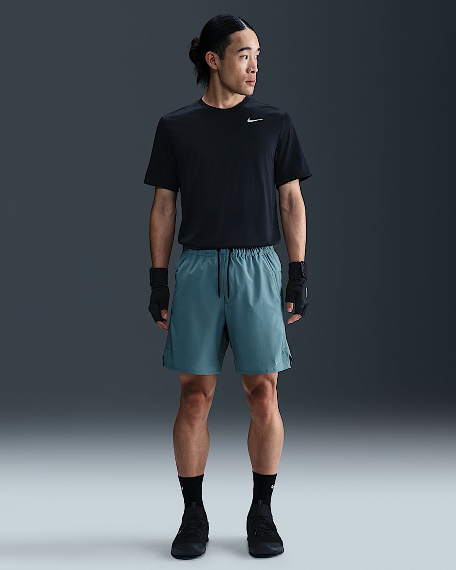 Nike Unlimited Men's Dri-FIT 18cm (approx.) Unlined Versatile Shorts - Smoky Blue/Black/Smoky Blue