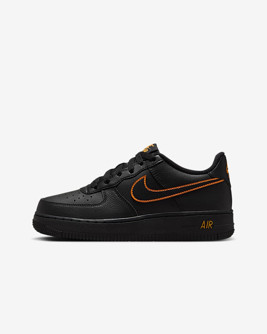 Nike Air Force 1 Schuh (ältere Kinder) - Schwarz/Sundial