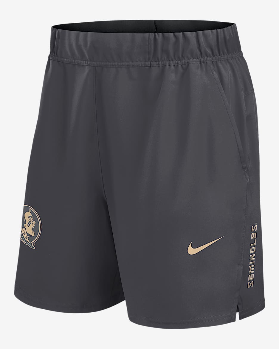 Florida State Primetime Victory Primary Logo Men’s Nike Dri-FIT College Shorts - Grey