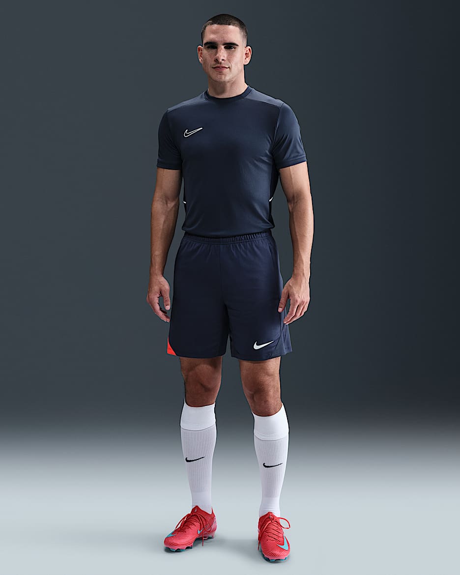 Nike Strike Men's Dri-FIT Football Shorts - Thunder Blue/Thunder Blue/Bright Crimson/White
