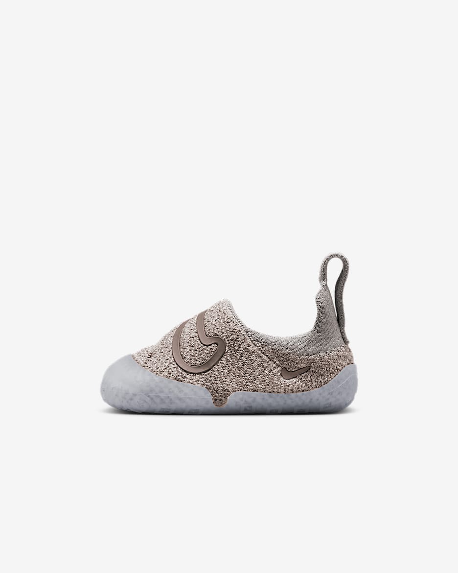 Tenis para bebé e infantil Nike Swoosh 1 - Gris universitario/Marrón verdoso claro/Marrón visón