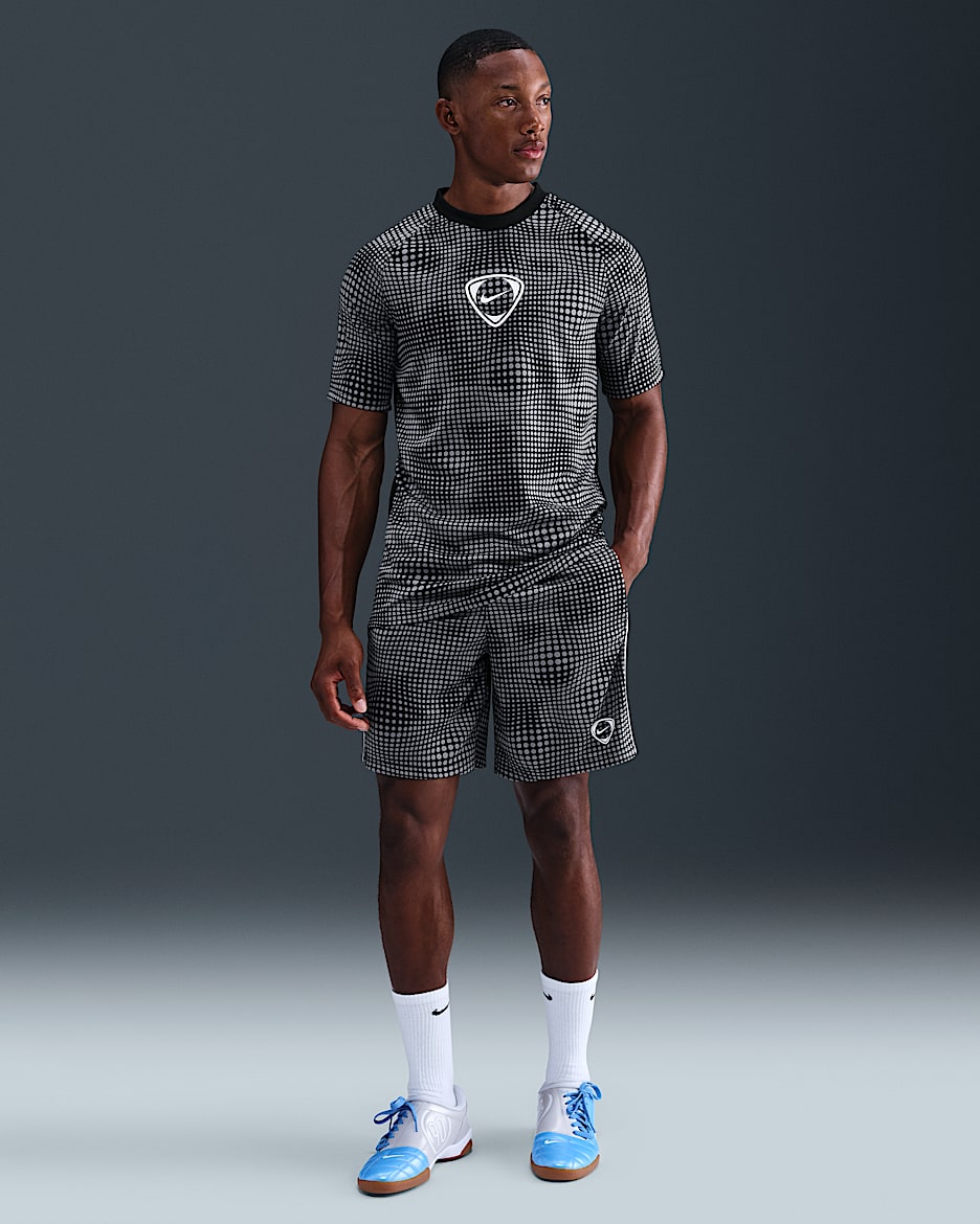 Nike Academy+ Dri-FIT Erkek Futbol Şortu - Siyah/Siyah/Beyaz/Beyaz