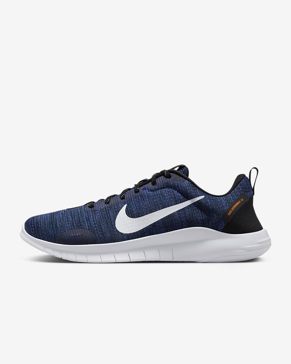 Nike Flex Experience Run 12 Men's Road Running Shoes - Astronomy Blue/Black/Hyper Crimson/White