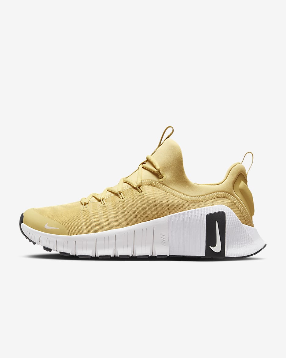 Nike Free Metcon 6 (Team Bank) Men's Workout Shoes - Vegas Gold/Black/White