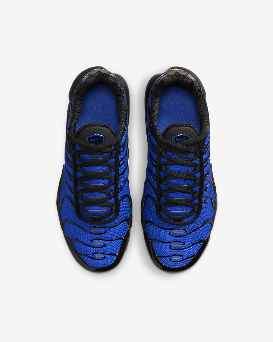 Nike Air Max Plus sko til store barn - Svart/Racer Blue/Obsidian/Phantom