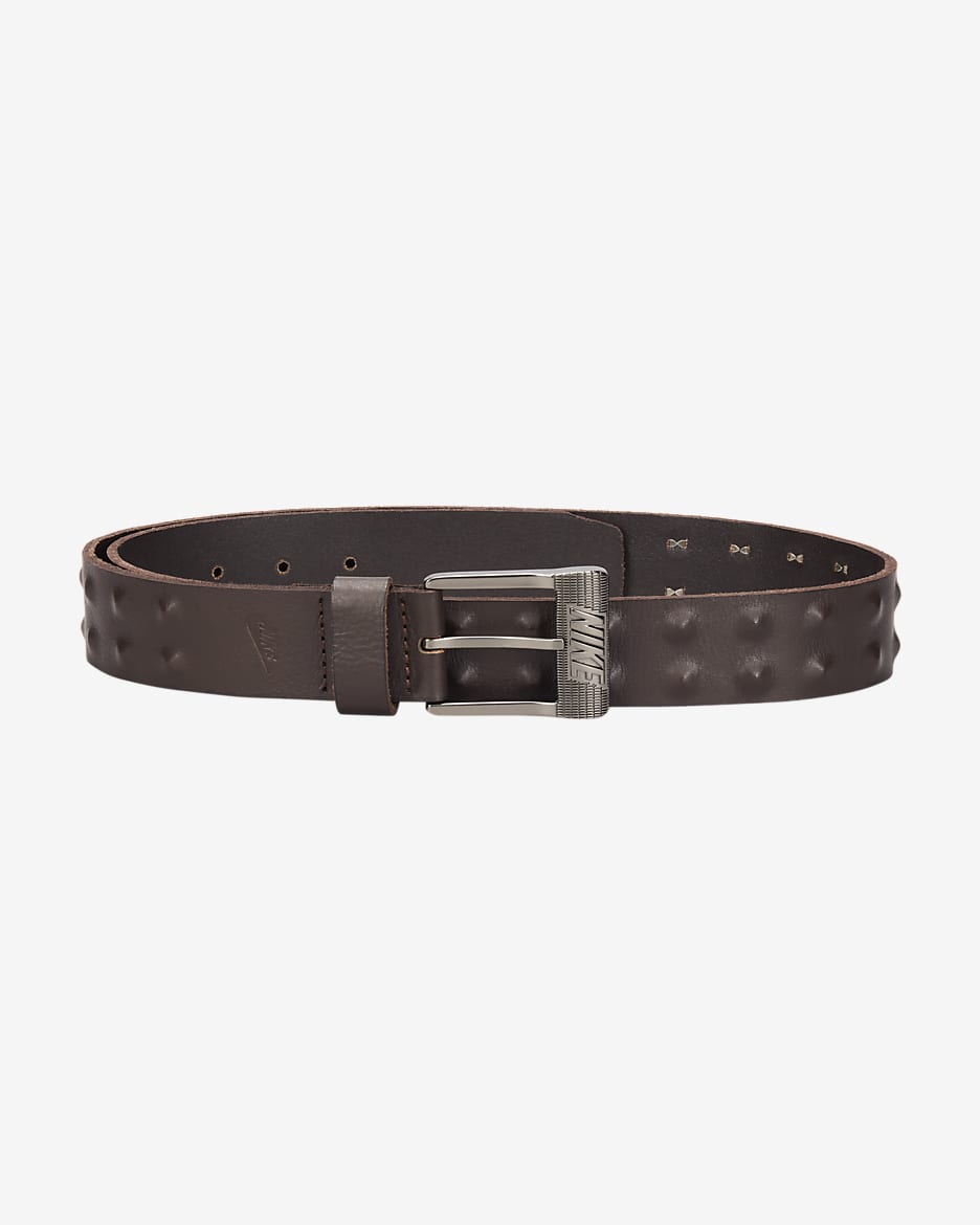 Cinturón tachonado para hombre Nike - Marrón