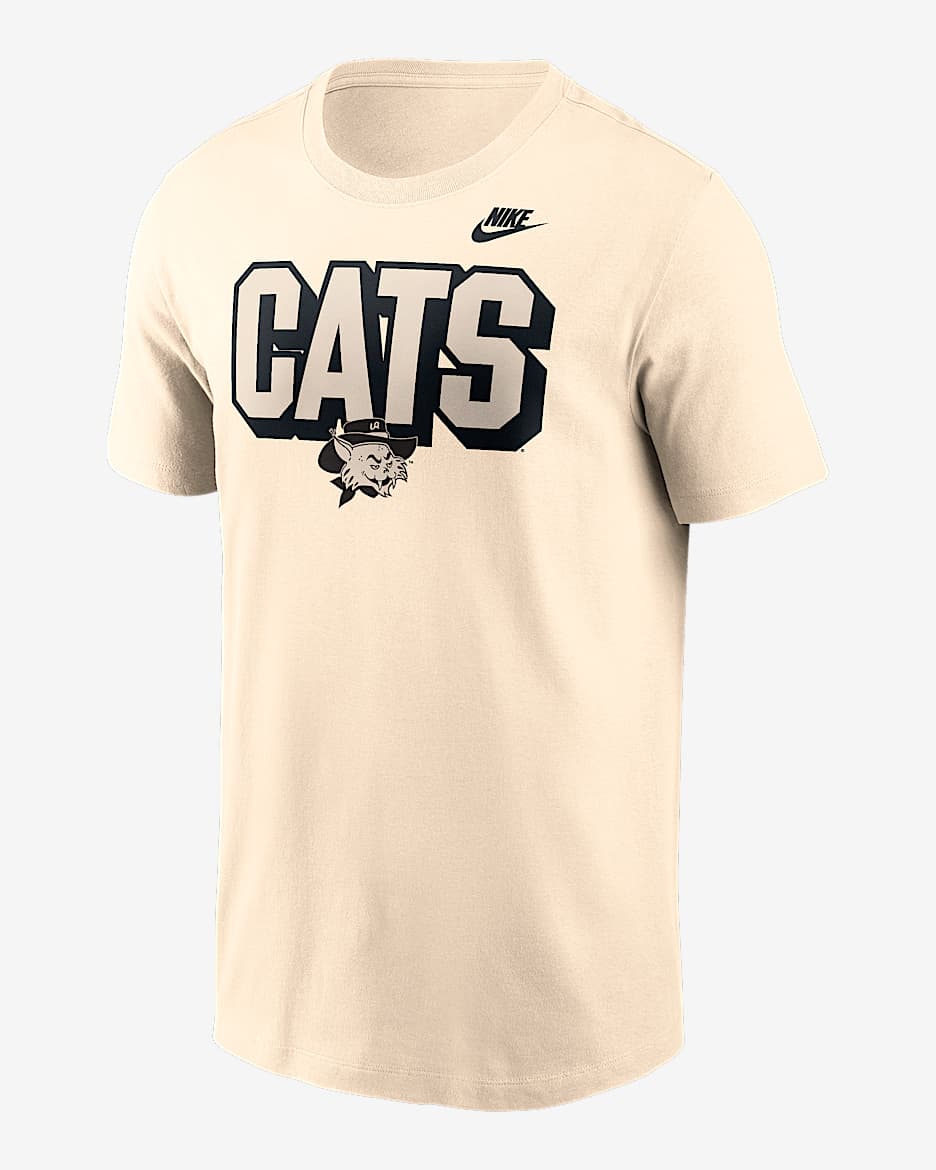 Playera universitaria Nike para hombre Arizona Team Bold - Natural
