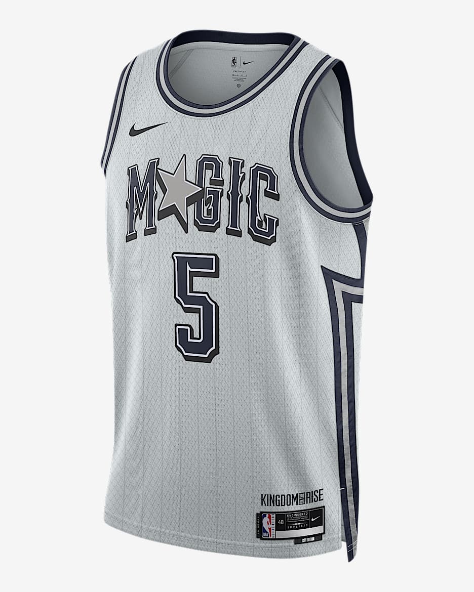Paolo Banchero Orlando Magic 2024/25 City Edition Men's Nike Dri-FIT NBA Swingman Jersey - Pure Platinum