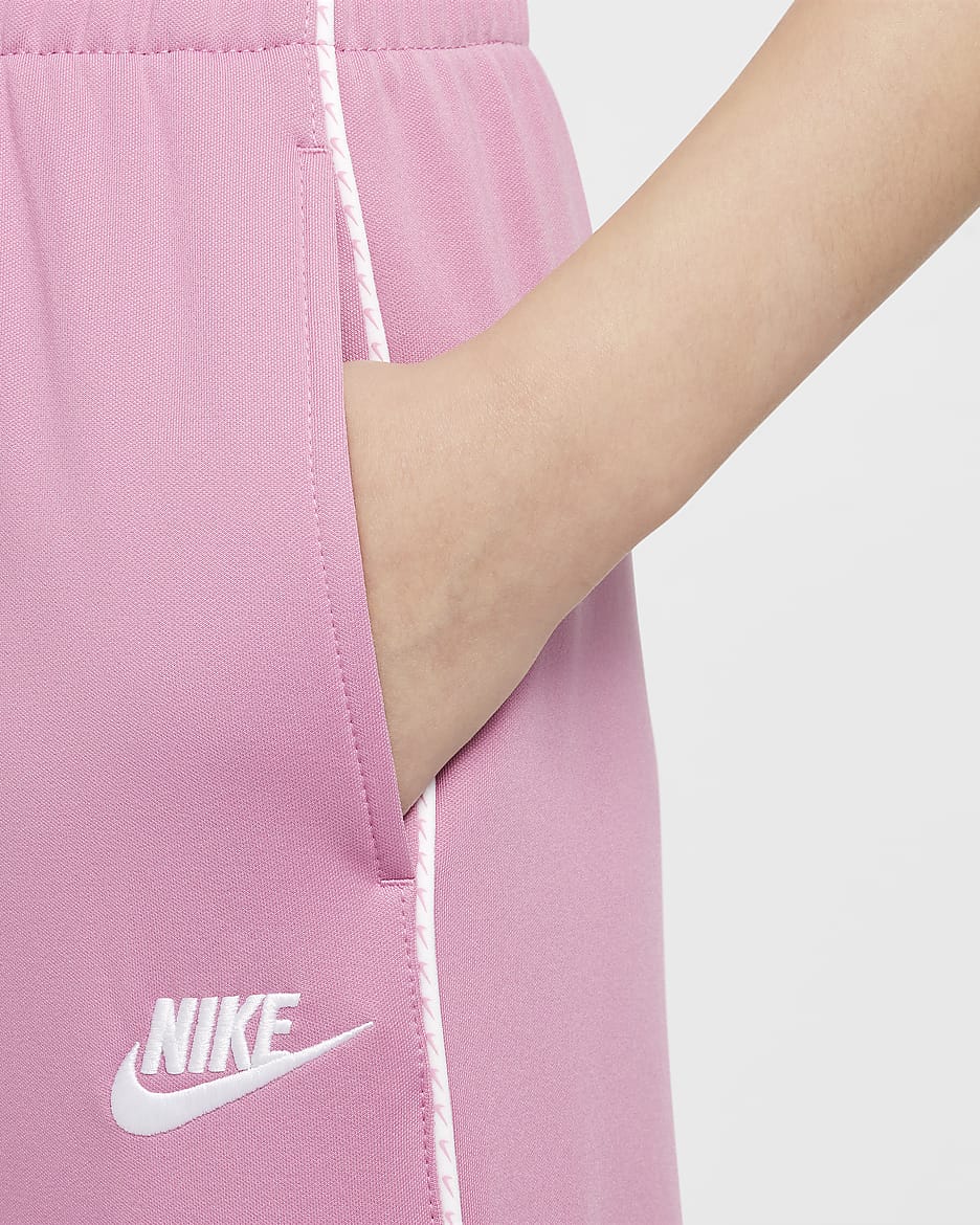 Nike Sportswear Older Kids' (Girls') Tracksuit - Magic Flamingo/Magic Flamingo/White/White