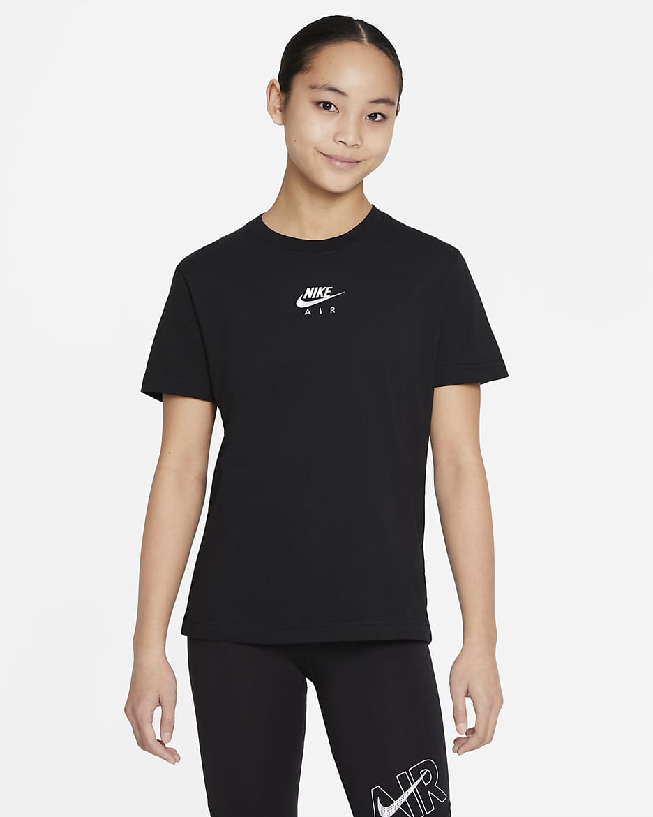 Nike Air Older Kids' (Girls') T-Shirt - Black