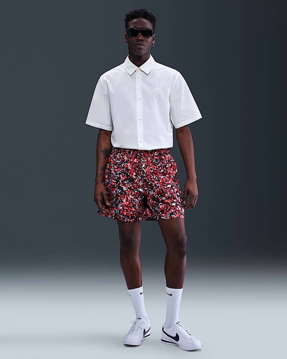 Nike Sportswear Club Men's Woven Shorts - University Red/White