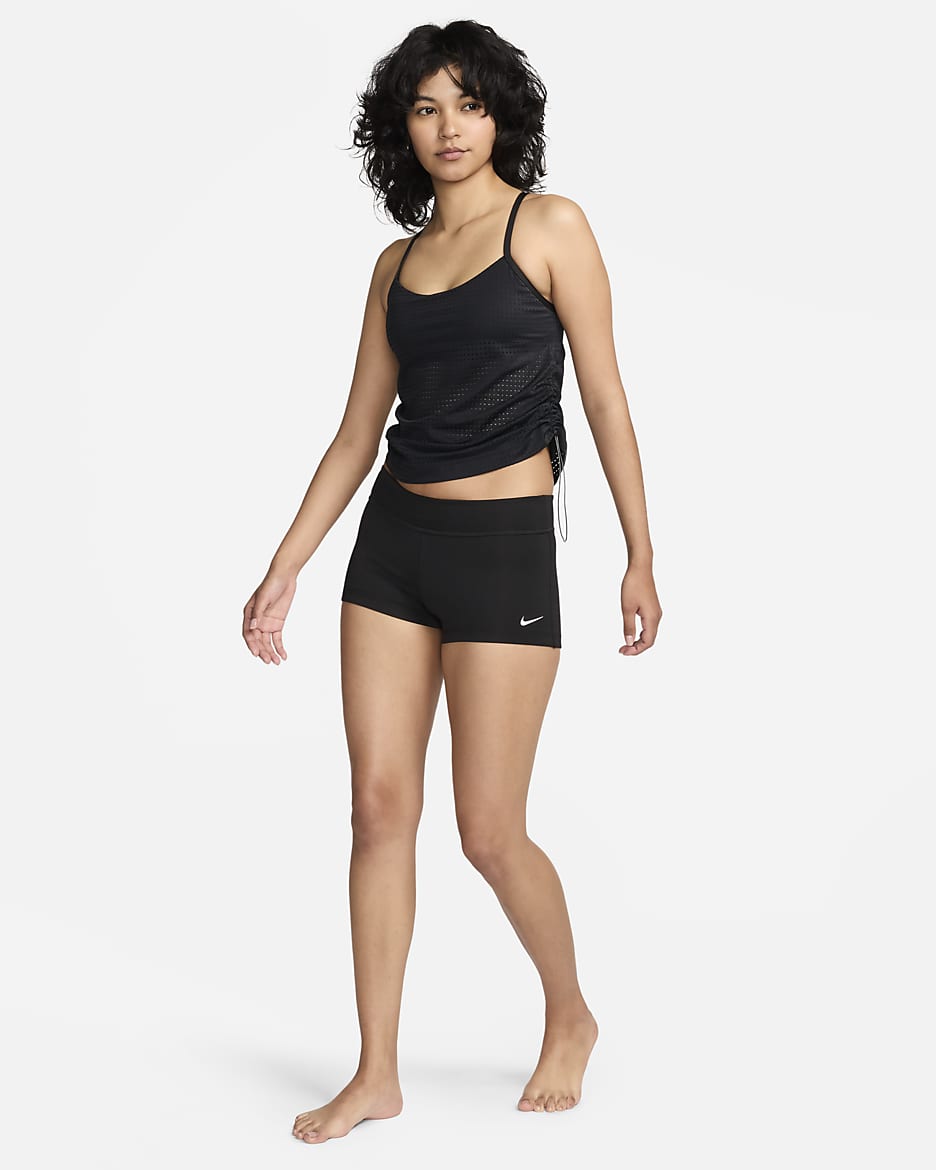 Shorts Kick para mujer Nike Swim Essential - Negro