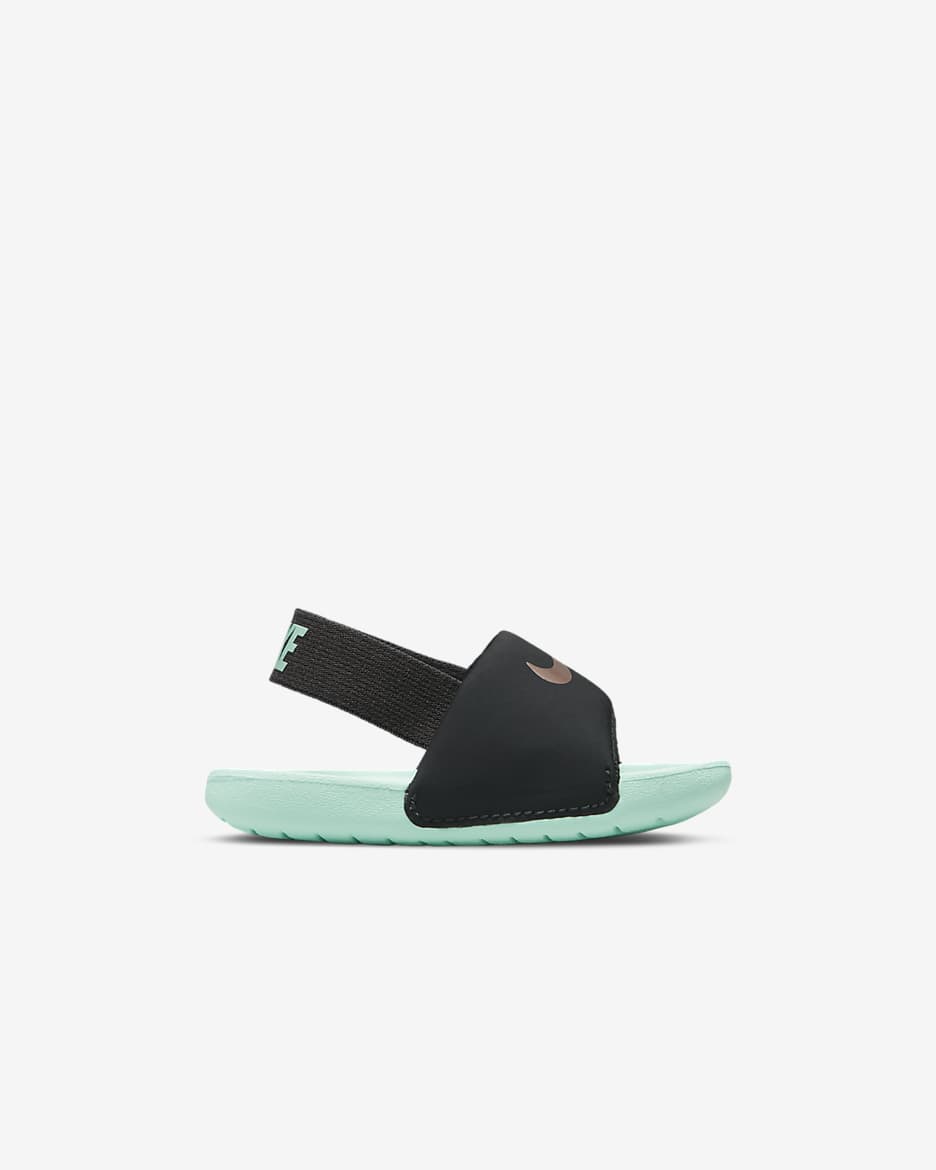 Nike Kawa Baby & Toddler Slides - Off-Noir/Off-Noir/Metallic Red Bronze