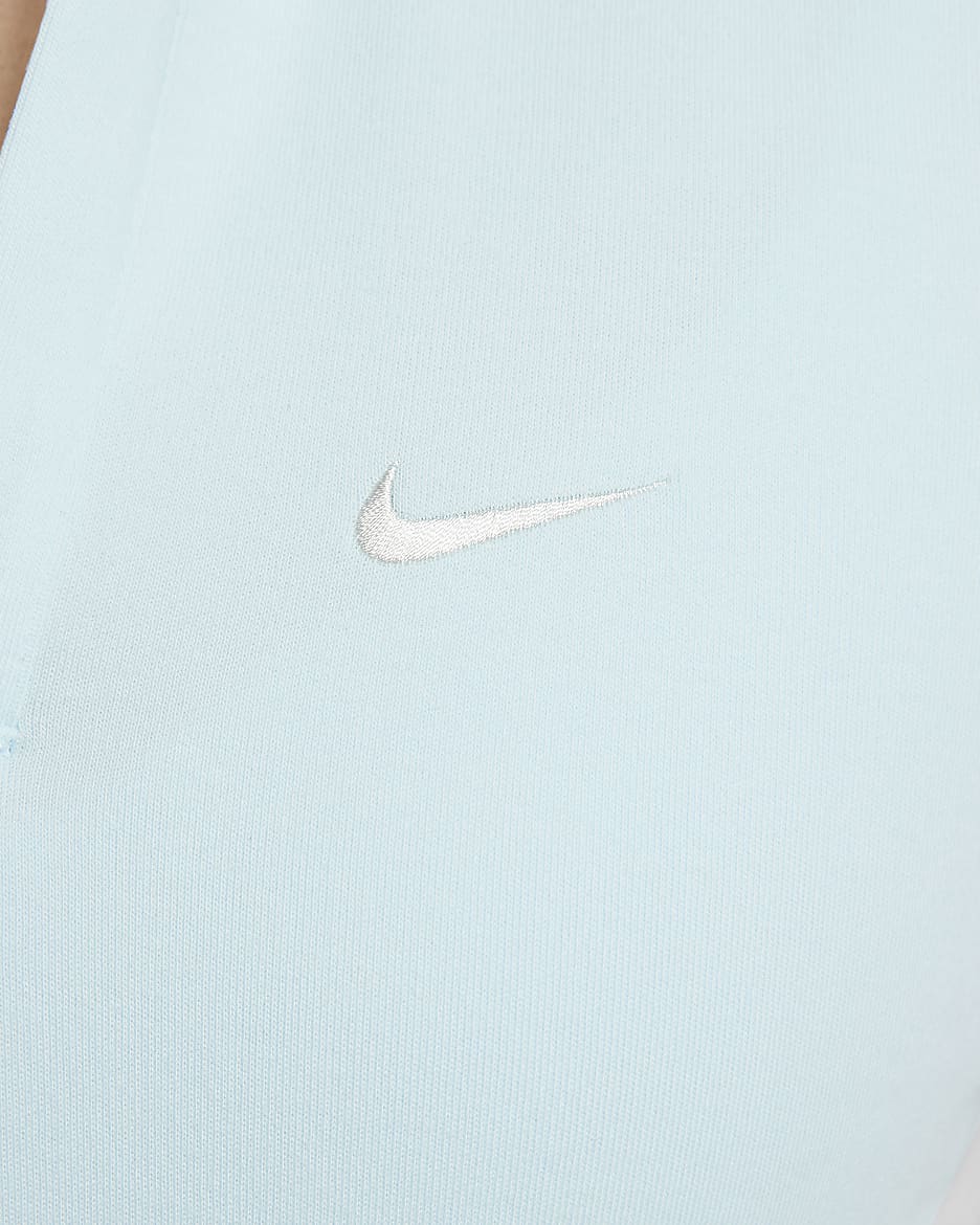 Nike Sportswear Essential Women's Short-Sleeve Polo Top - Glacier Blue/Sail