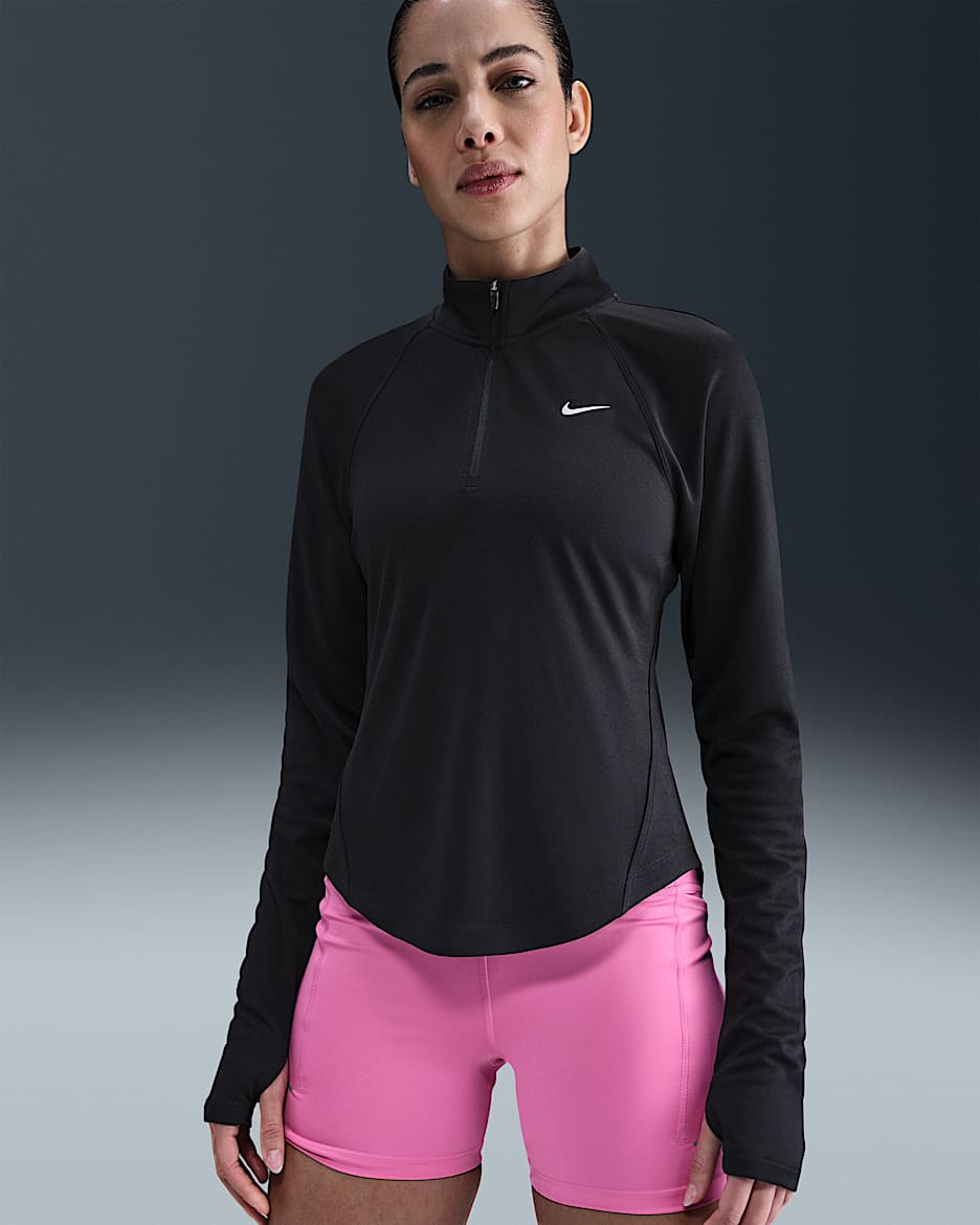 Nike Tempo Women's Dri-FIT 1/4-Zip Running Top - Black