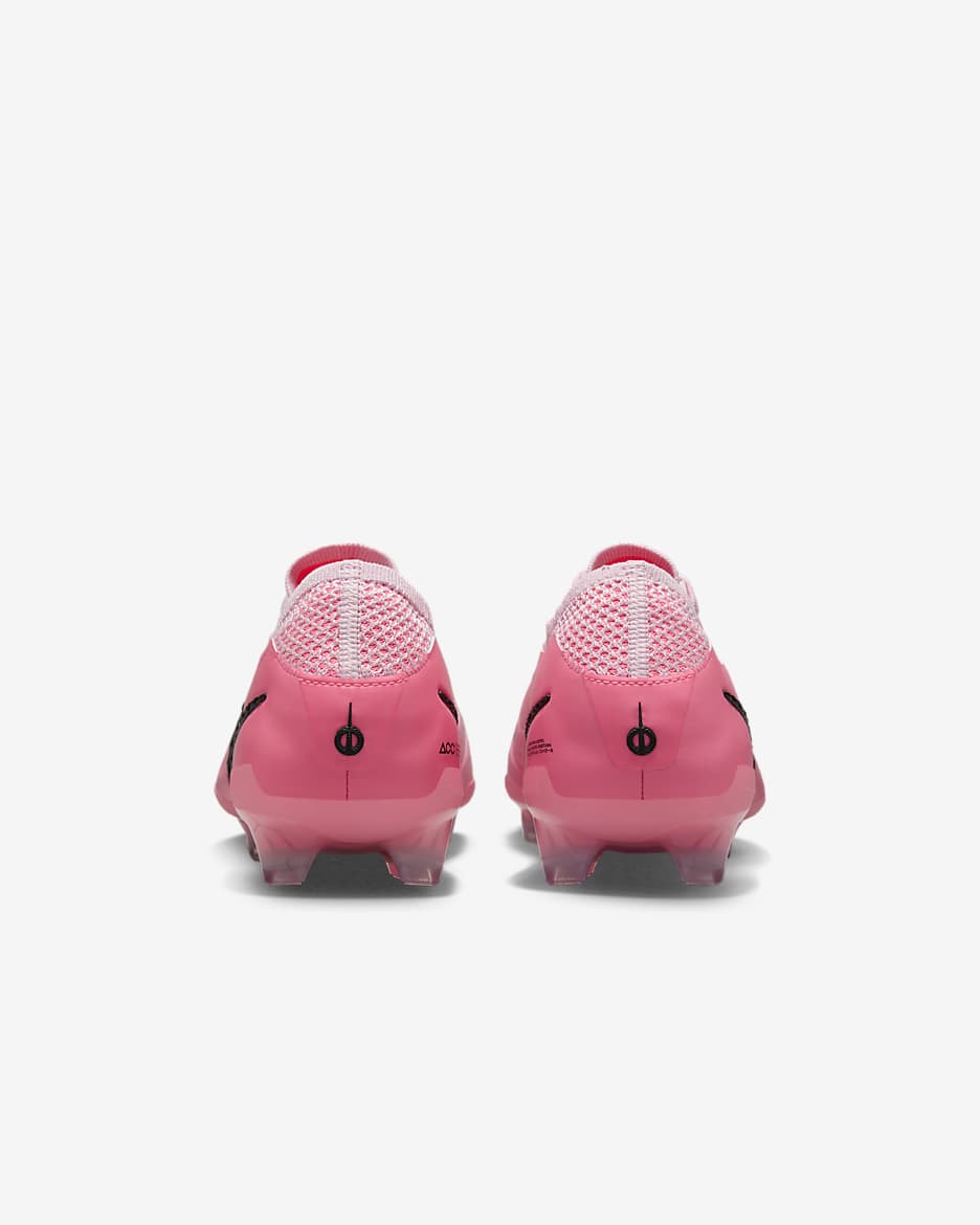 Nike Tiempo Legend 10 Elite Botas de fútbol de perfil bajo FG - Pink Foam/Negro