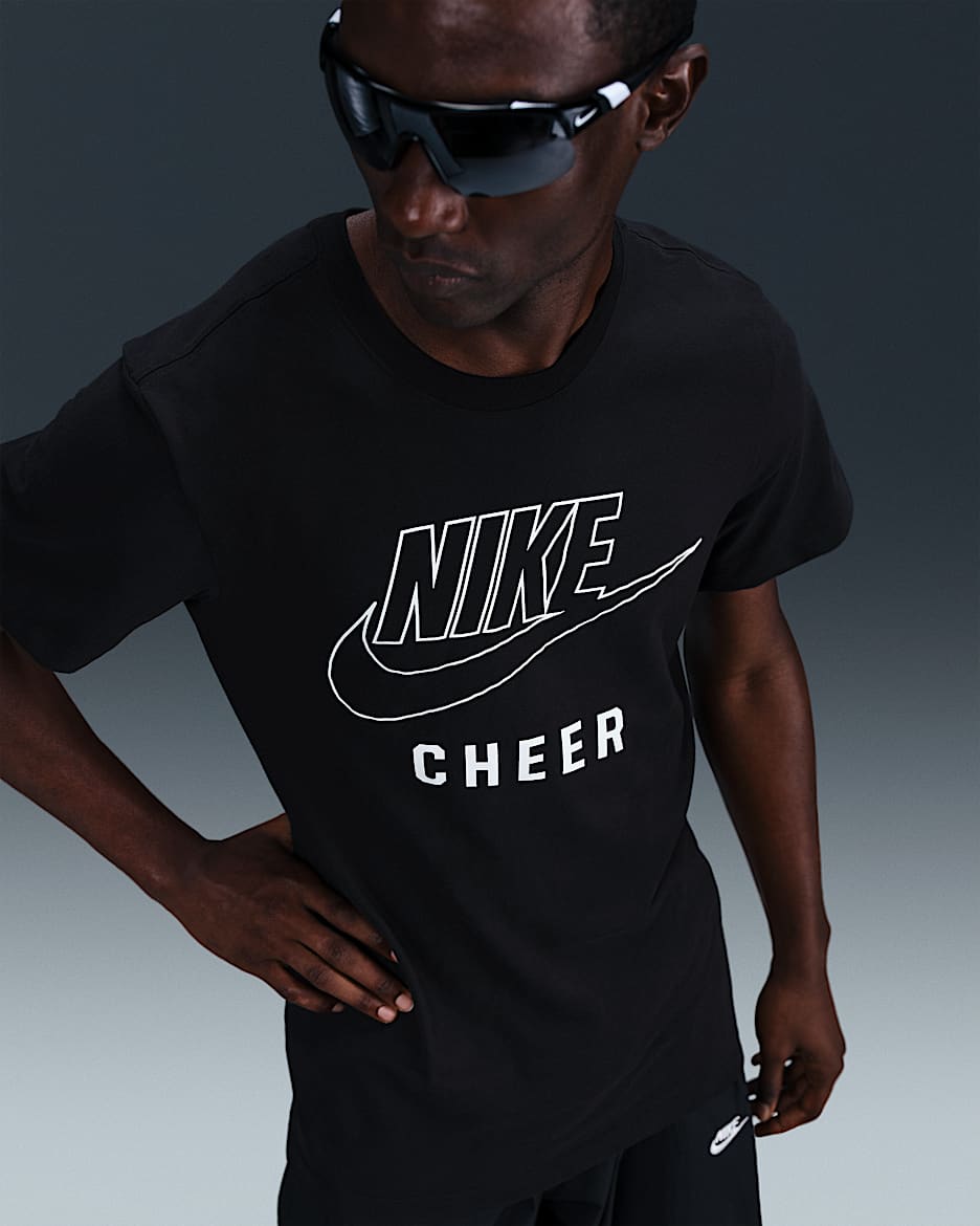 Playera de porra para hombre Nike Swoosh - Negro