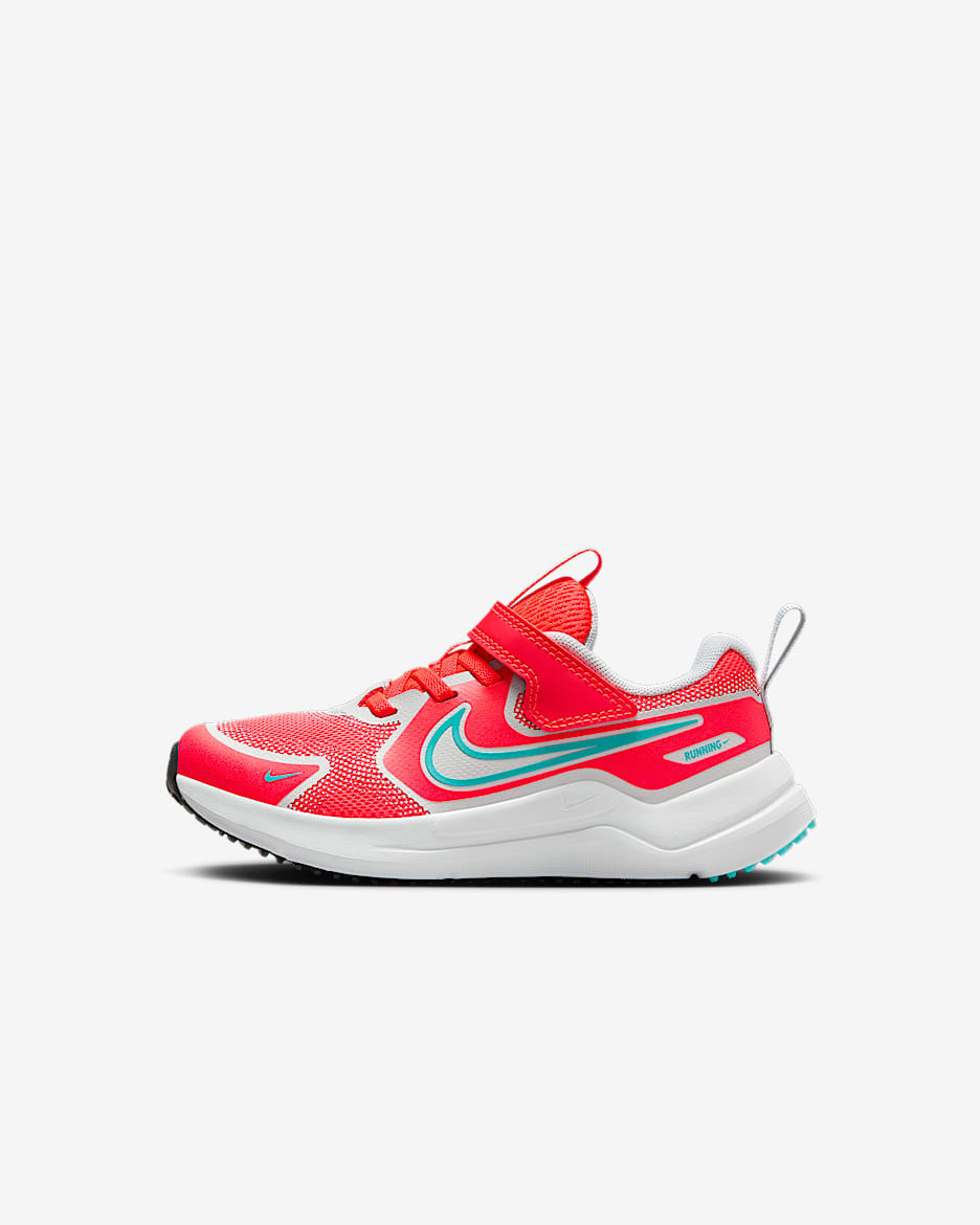 Nike Cosmic Runner Younger Kids' Shoes - Bright Crimson/Pure Platinum/Black/Dusty Cactus