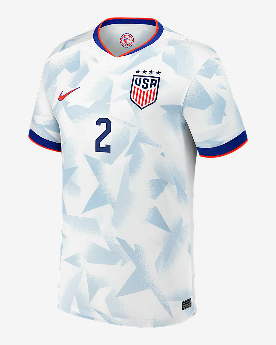 Trinity Rodman USWNT 2025 Stadium Home Men's Nike Dri-FIT Soccer Jersey - White