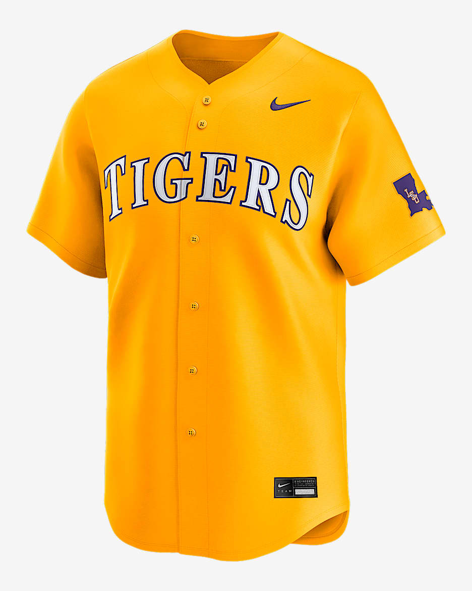 Jersey de béisbol universitario Nike Limited para hombre LSU Tigers - Oro