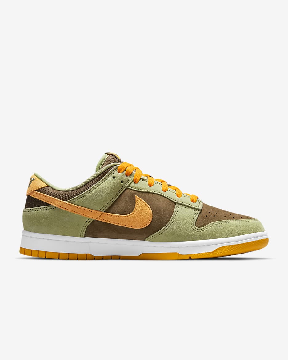 รองเท้าผู้ชาย Nike Dunk Low SE - Dusty Olive/Light Olive/ขาว/Pro Gold