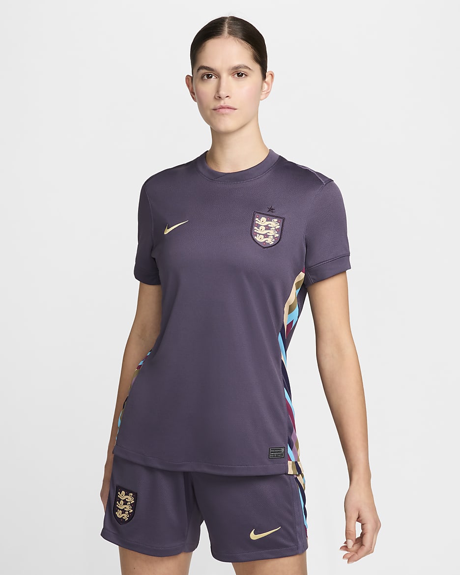 England (男子組) 2024/25 Stadium 客場女款 Nike Dri-FIT 復刻版足球衣 - Dark Raisin/Sesame