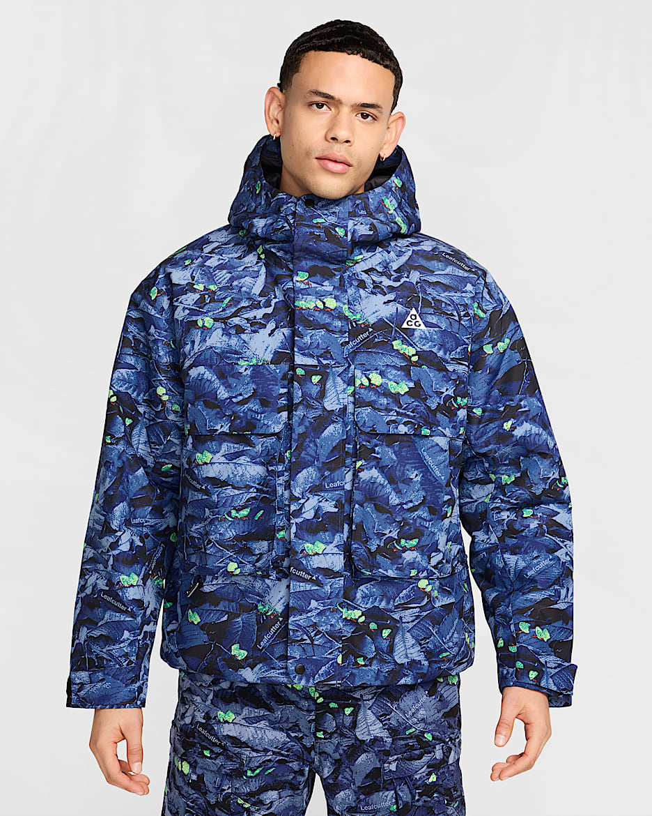 Chamarra Storm-FIT con cierre completo para hombre Nike ACG PrimaLoft® "Skull Peak" - Azul marino medianoche/Negro/Negro/Blanco cumbre