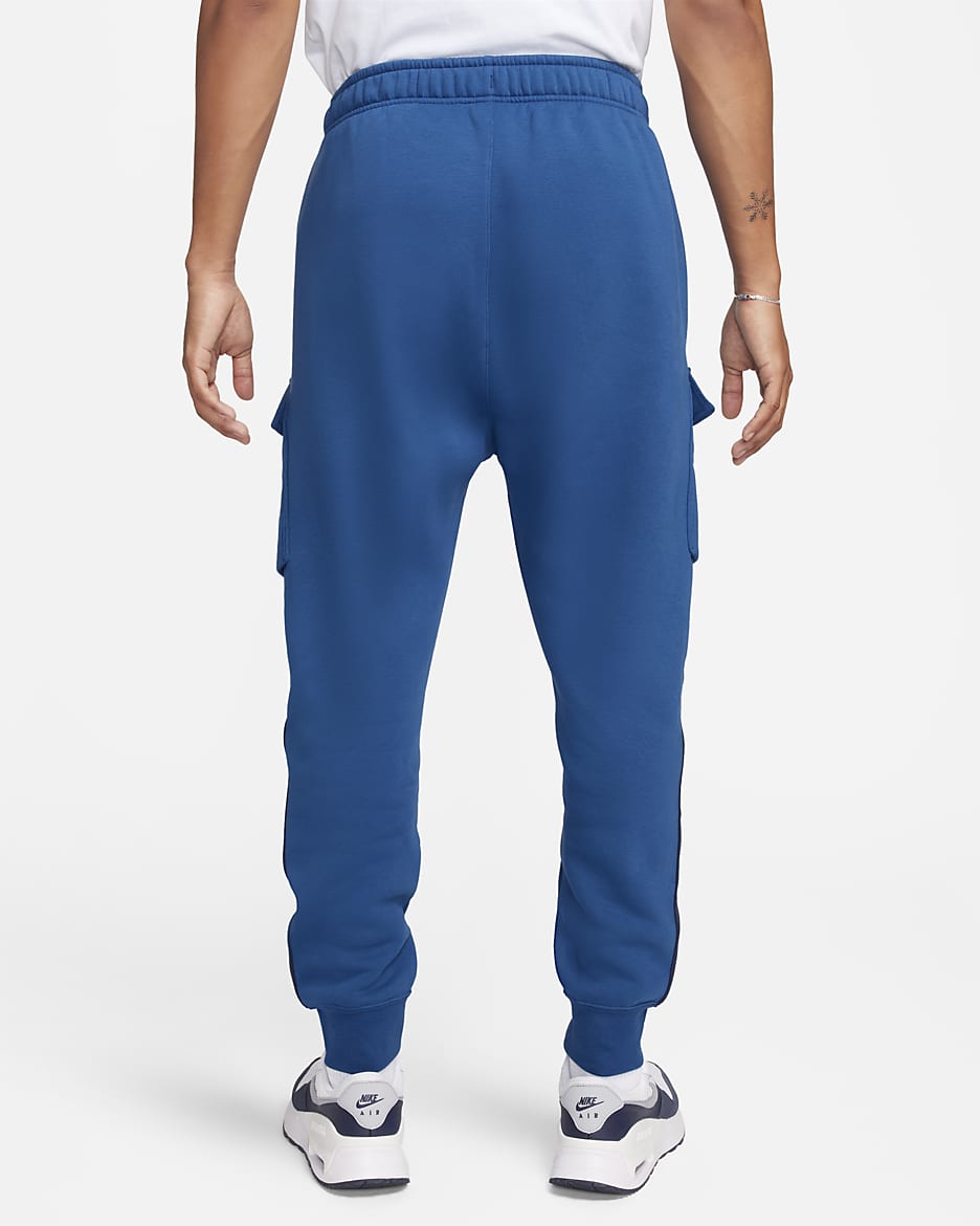 Pantalon cargo en tissu Fleece Nike Air pour homme - Court Blue/Obsidian