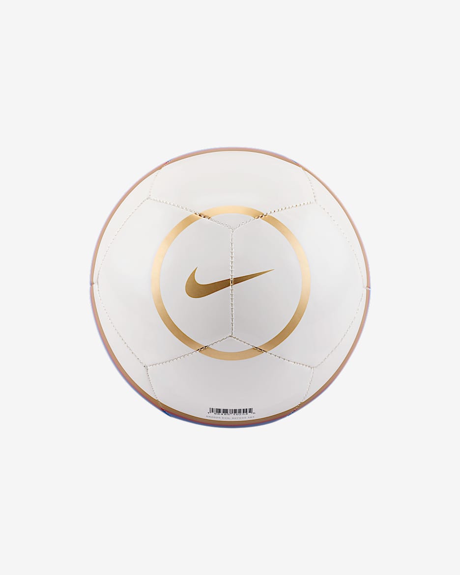 Balón de fútbol Nike Skills Total 90 - Blanco/Royal juego/Oro metalizado