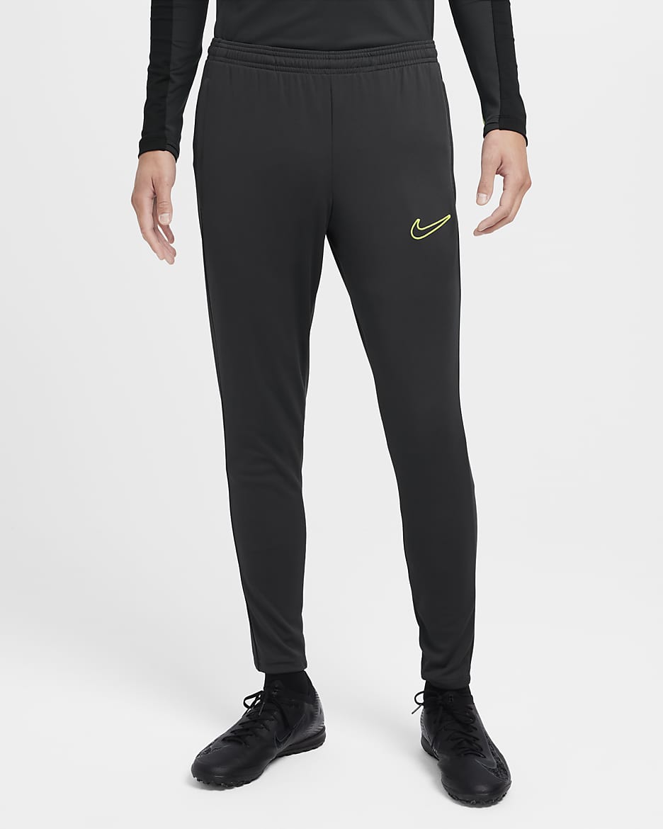 Nike Dri-FIT Academy Men's Zippered Soccer Pants - Anthracite/Anthracite/Anthracite/Volt