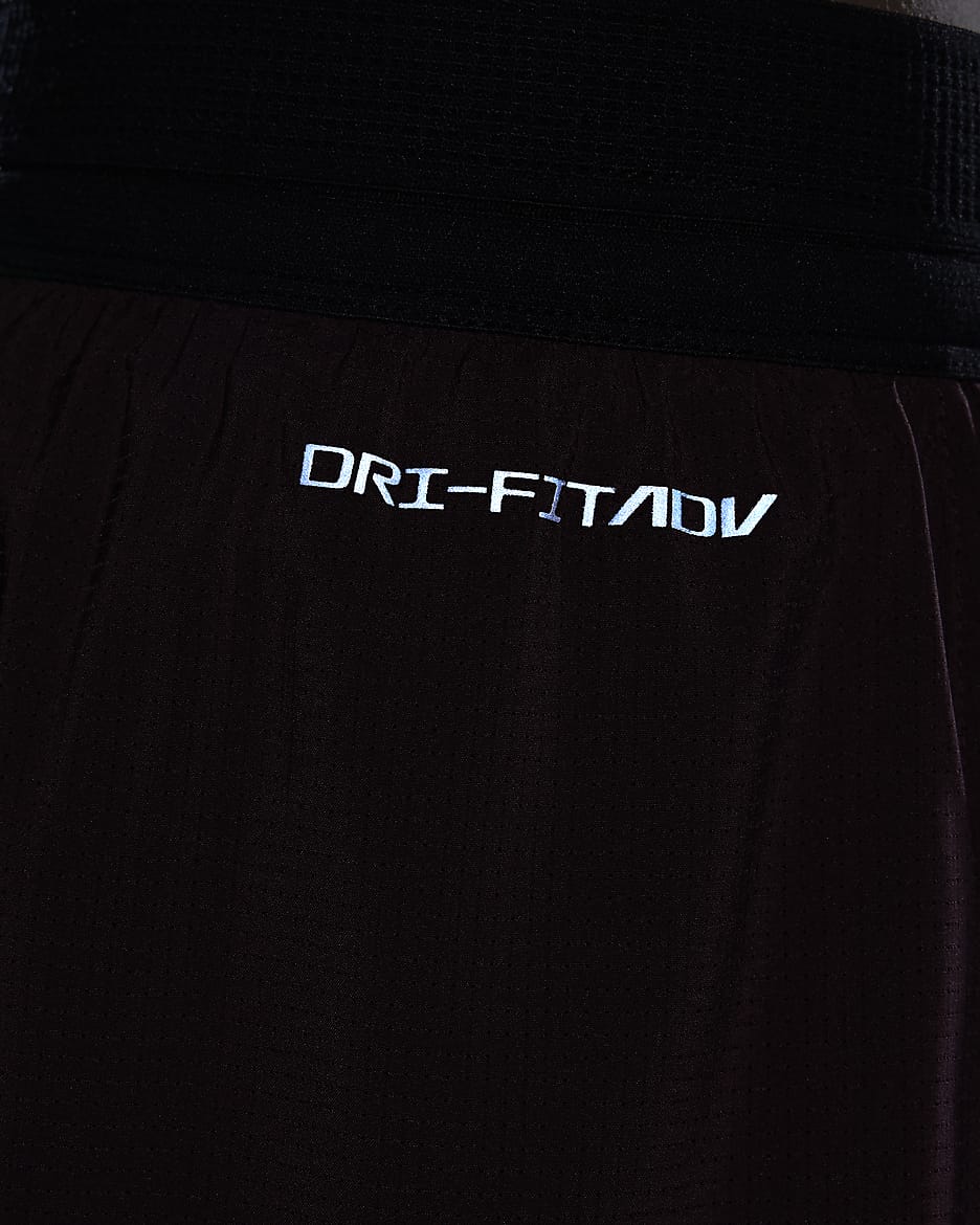 Short Nike Dri-FIT ADV pour ado (fille) - Burgundy Crush/Burgundy Crush/Noir