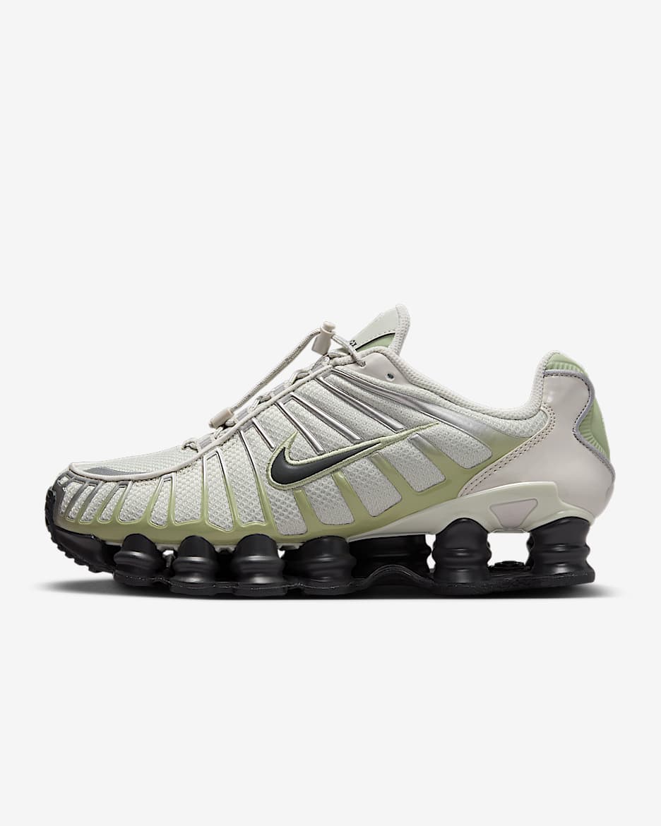 Dámské boty Nike Shox TL - Light Bone/Olive Aura/Metallic Silver/Off Noir