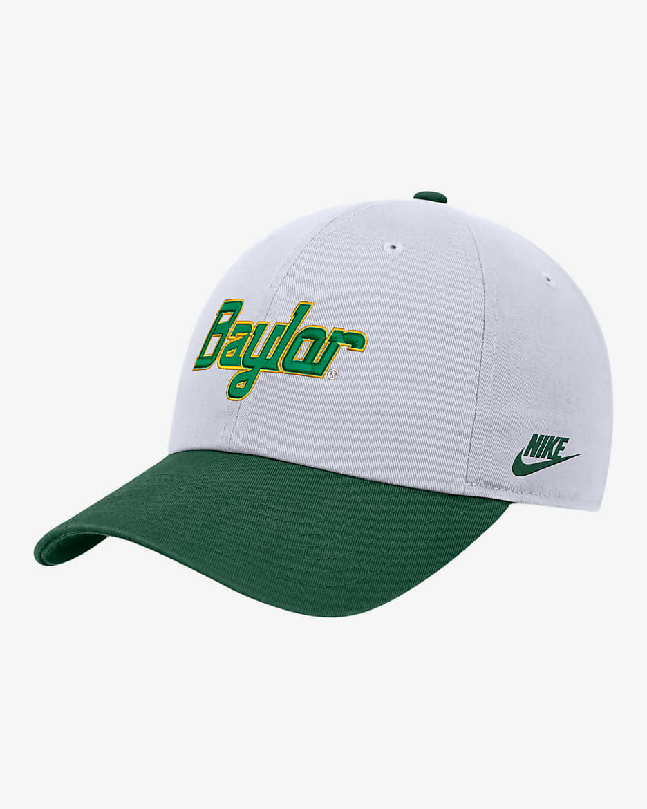 Baylor Nike College Campus Cap - White