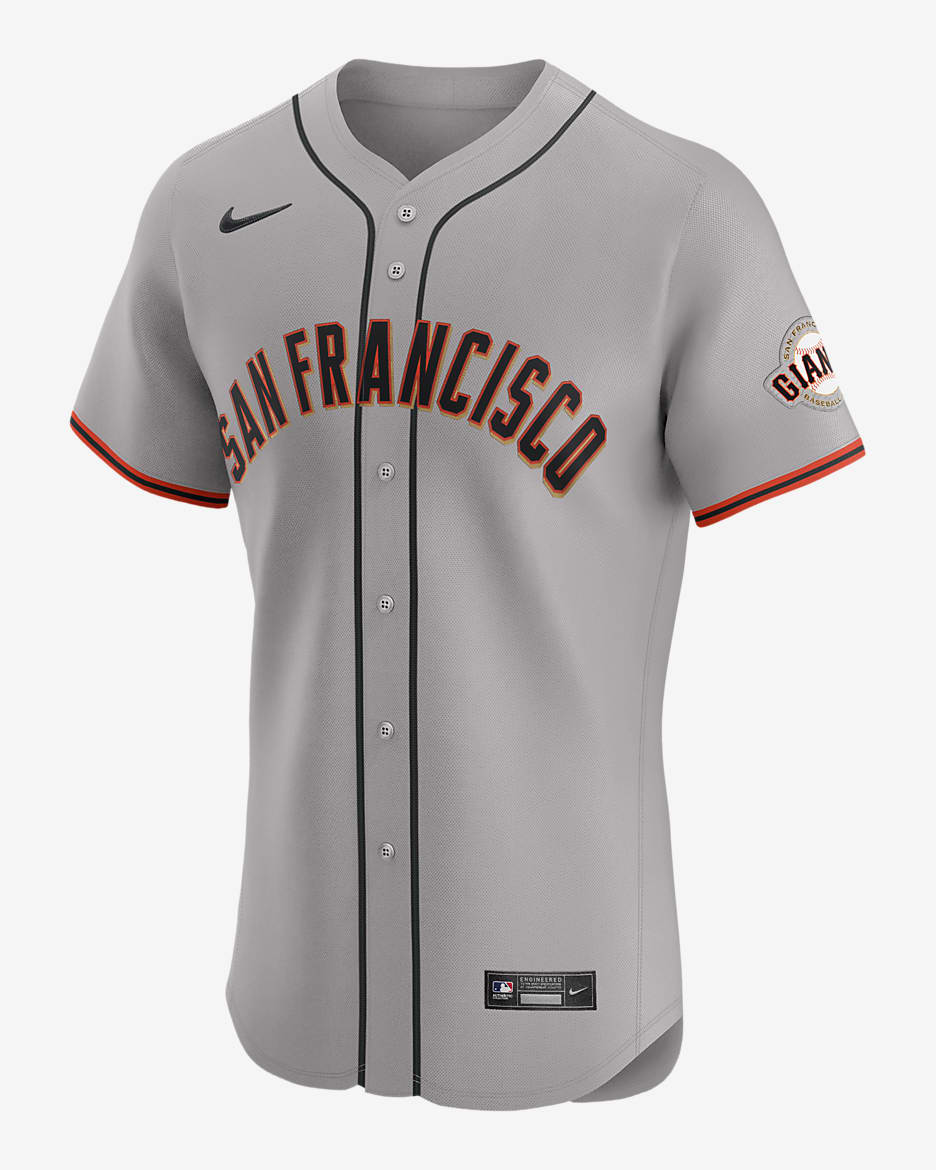 San Francisco Giants Men's Nike Dri-FIT ADV MLB Elite Jersey - Grey