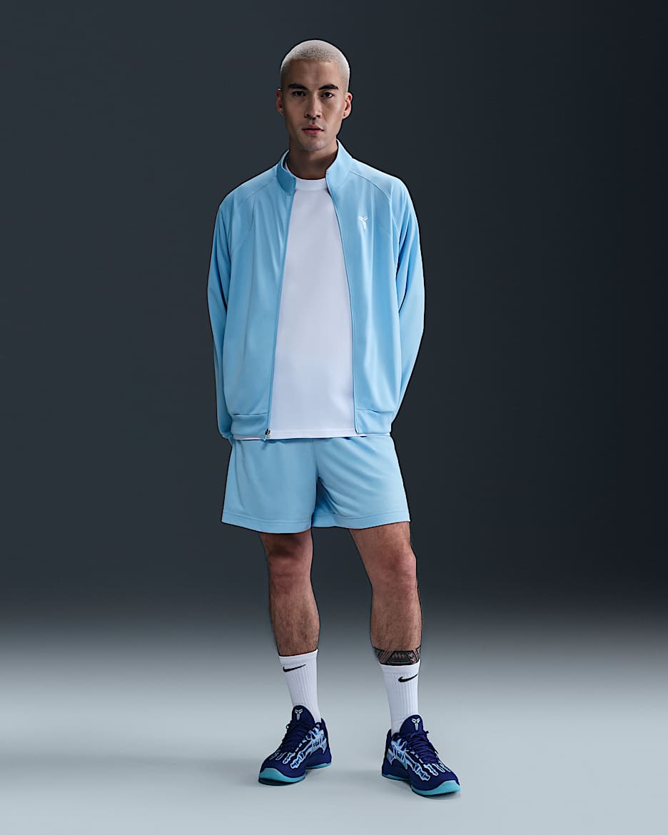 Shorts de básquetbol Dri-FIT de 15 cm Kobe - Azul psíquico/Azul psíquico/Blanco