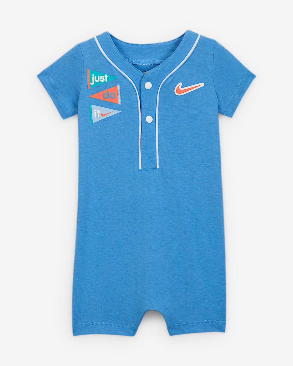 Mono corto para bebé Nike E1D1 - Azul extremo