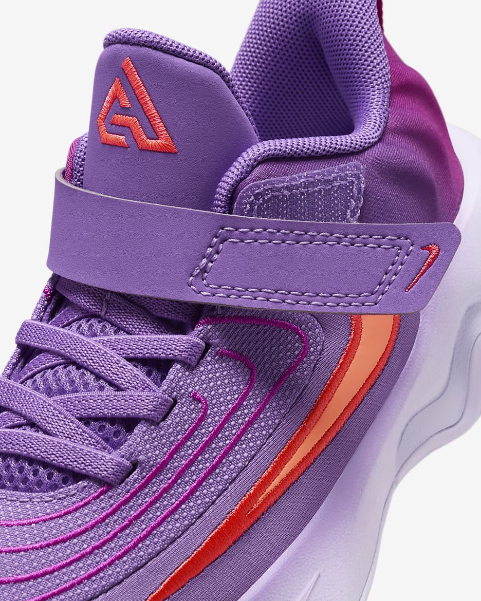 Giannis Immortality 4 Little Kids' Shoes - Black Raspberry/Hot Punch/Hot Fuchsia/Aster Pink