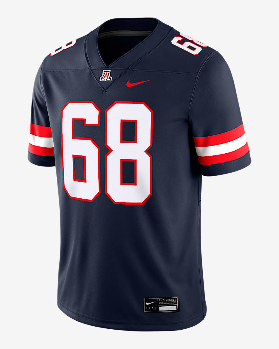 Tedy Bruschi Arizona Men’s Nike Dri-FIT College Game Jersey - Navy