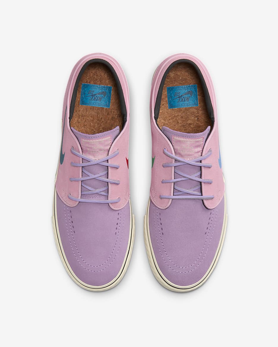 Nike SB Zoom Janoski OG+ Shoes - Lilac/Medium Soft Pink/Coconut Milk/Noise Aqua