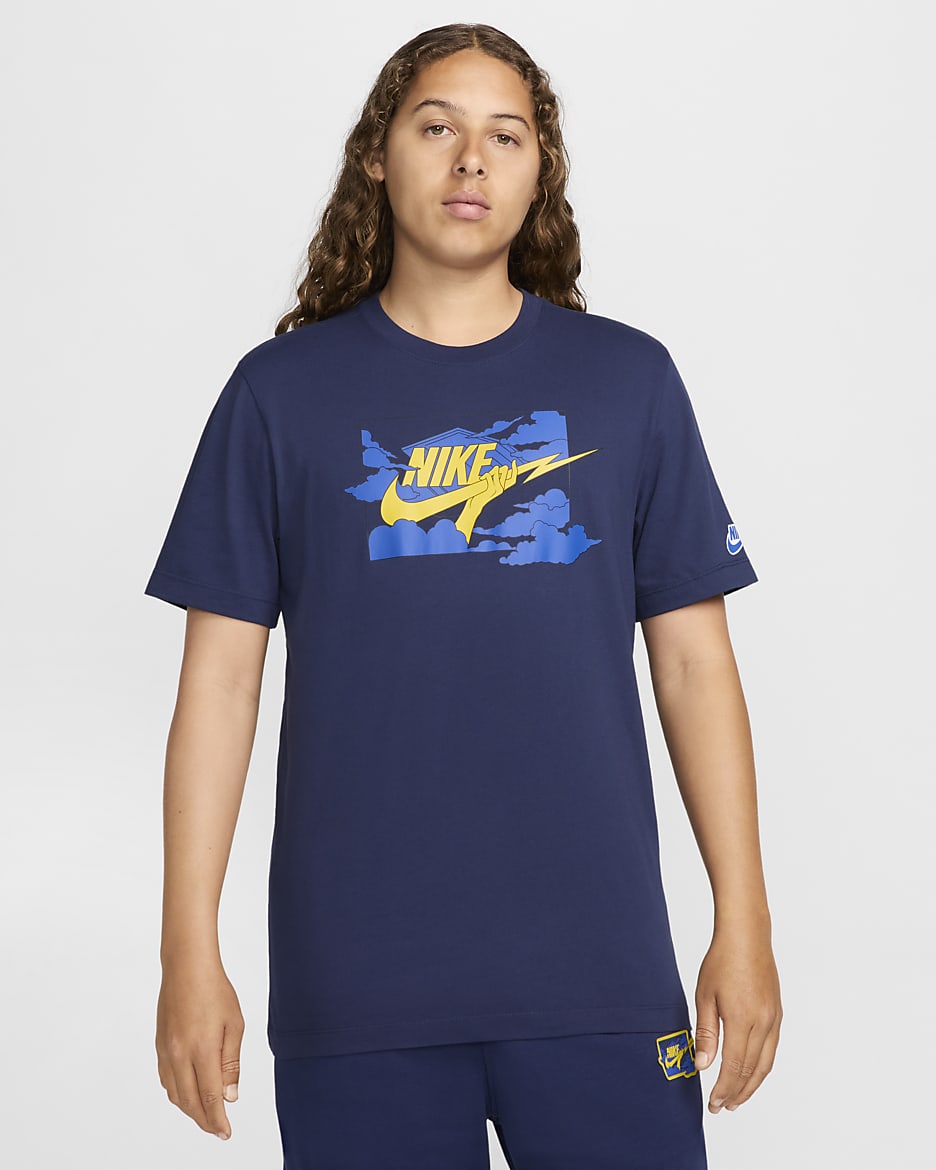 Playera para hombre Nike Club - Azul marino medianoche