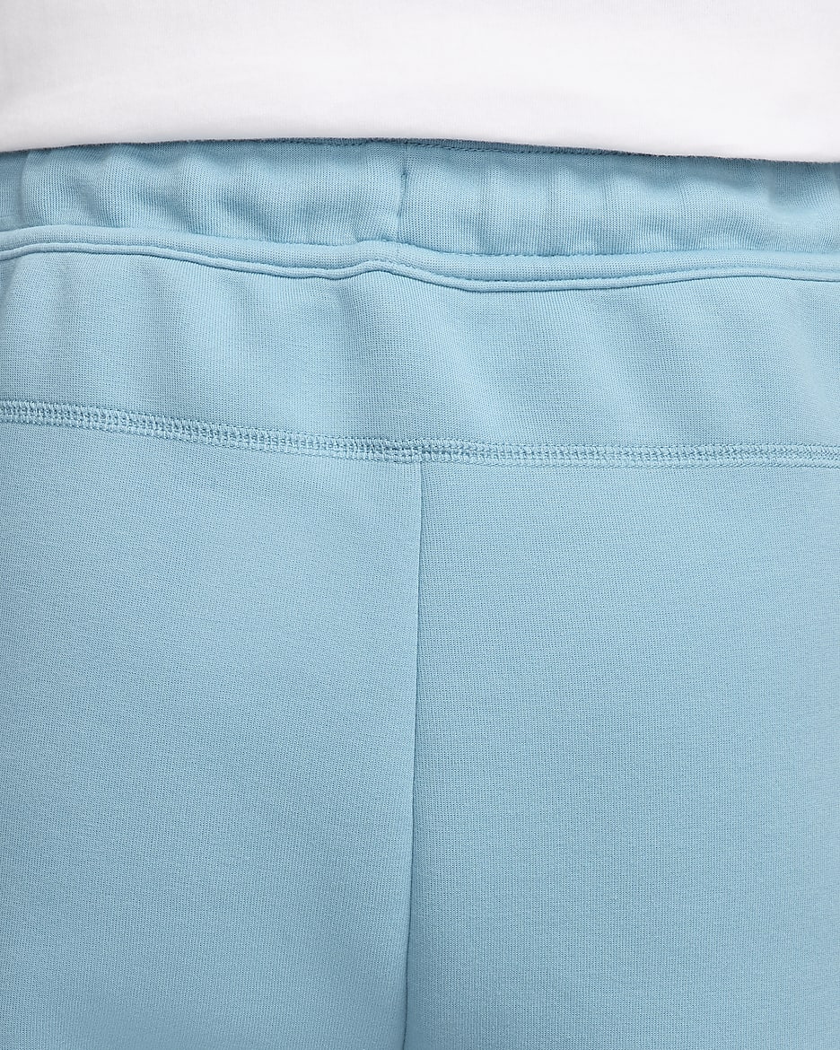 กางเกงจ๊อกกิ้งผู้ชายทรงเข้ารูป Nike Sportswear Tech Fleece - Denim Turquoise/ดำ