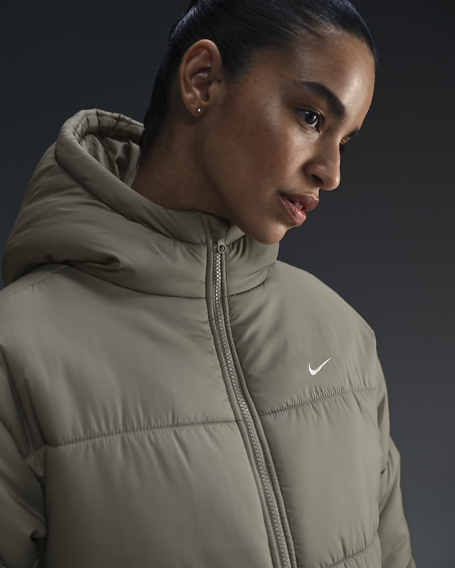 Nike Sportswear Classic Puffer Women's Therma-FIT Loose Parka - Light Army/White