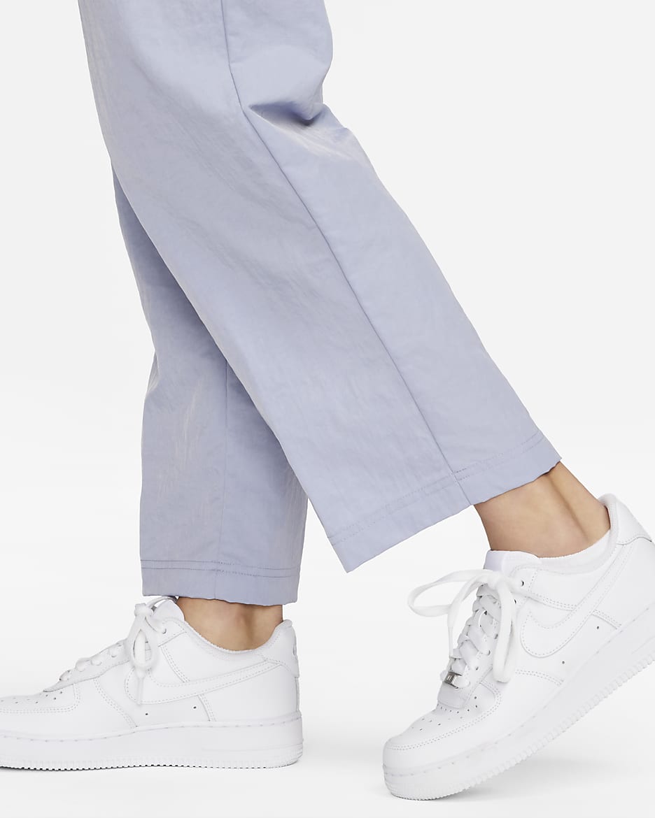 Nike Sportswear Essential Women's High-Rise Woven Cargo Trousers - Indigo Haze/White