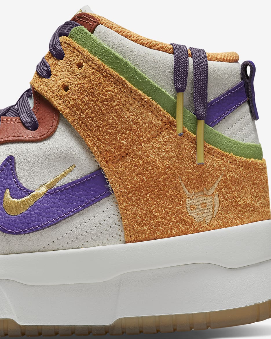 Nike Dunk High Up Premium Women's Shoes - Sail/Harvest Moon/Hot Curry/Canyon Purple