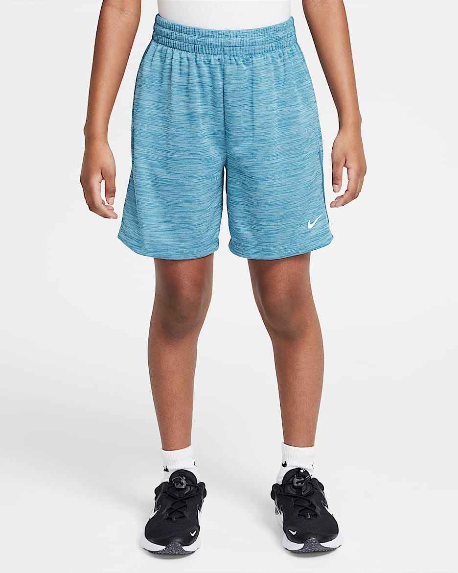 Shorts Dri-FIT para niños talla grande Nike Multi - Azul humeante/Azul militar claro/Azul humeante/Blanco