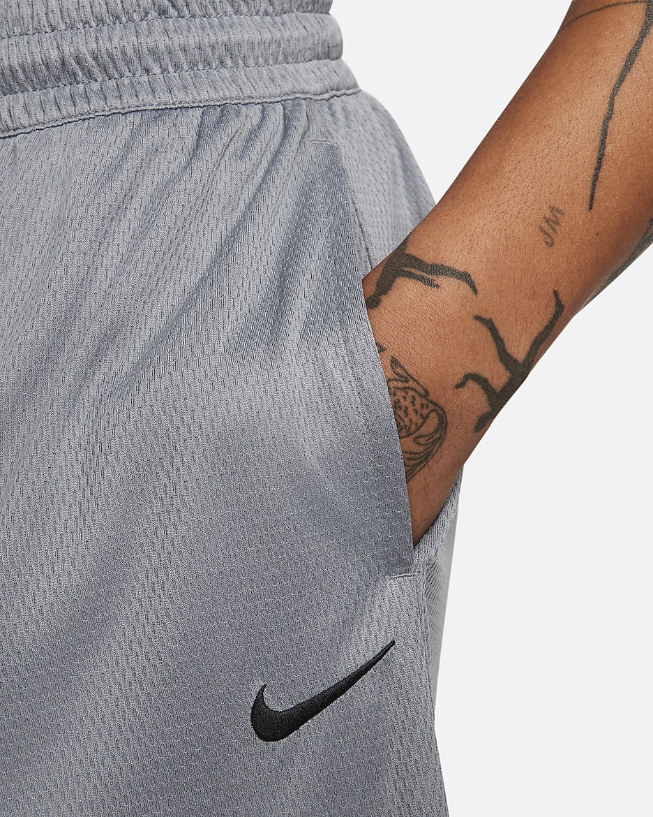 Nike Icon Dri-FIT basketbalshorts voor heren (28 cm) - Cool Grey/Cool Grey/Zwart