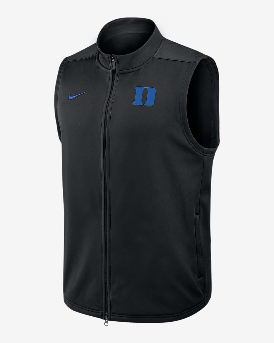 Duke Victory Men's Nike Therma-FIT College Full-Zip Vest - Black