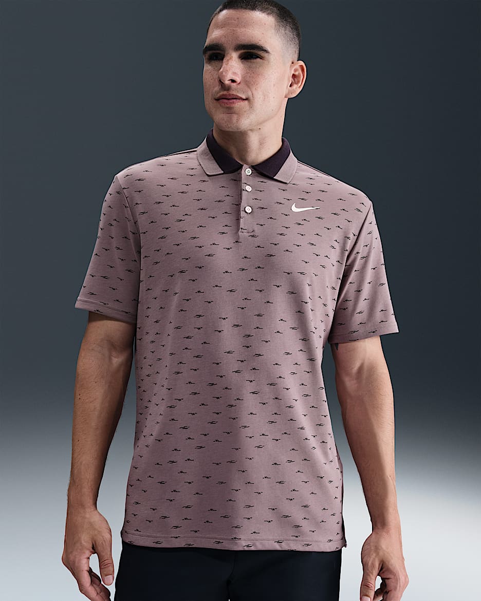 Nike Tour Men's Dri-FIT Golf Polo - Taupe Grey/Pale Ivory